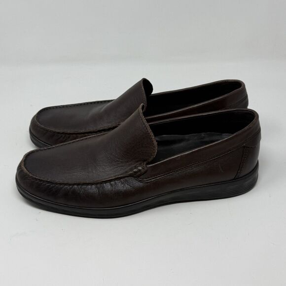Ecco S Lite Moc Loafers Mens 10 - 10.5 EU 44 Brown Leather Slip On Comfort Shoes main image 9